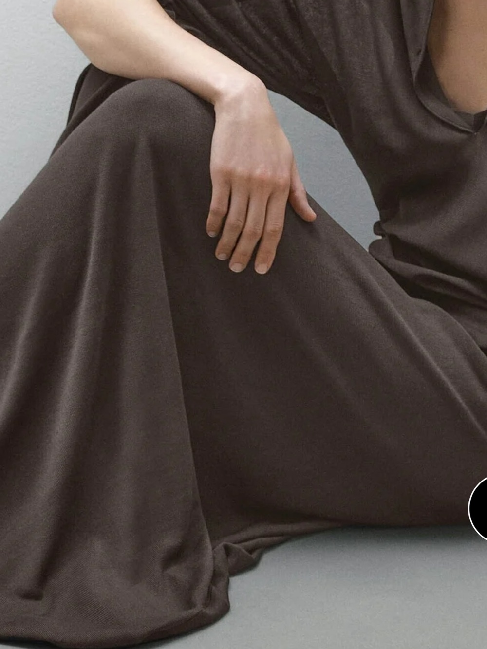 Massimo Dutti NWT lyocell silk blend flared midi skirt brown 5209/712 - Picture 3 of 8